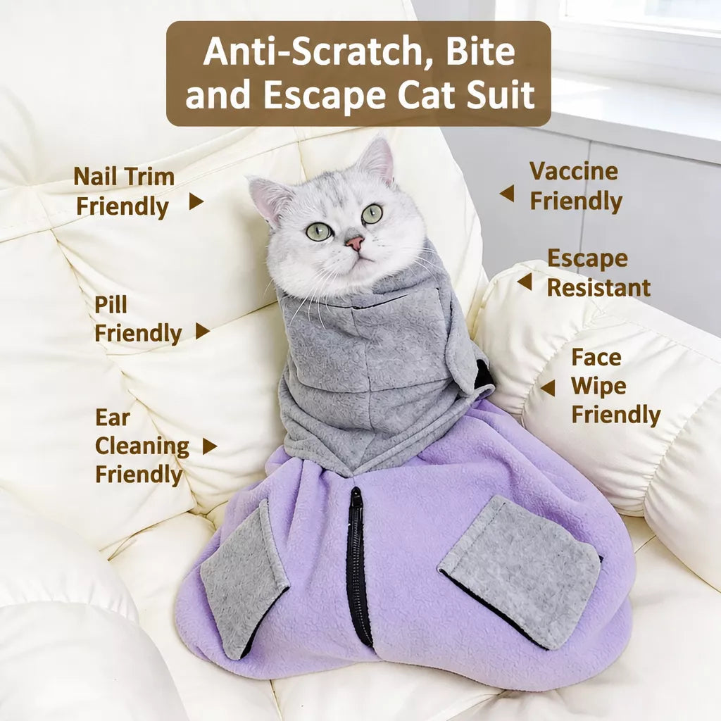 Cat Grooming Restraint Bag for Nail Trimming