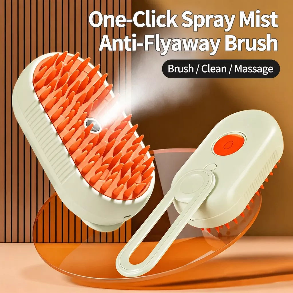 Rechargeable Spray Grooming Brush for Cats and Dogs Main image