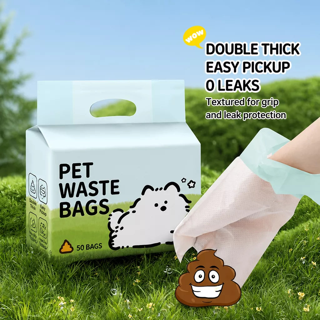Thickened Double-Layer Dog Waste Bags for Walks
