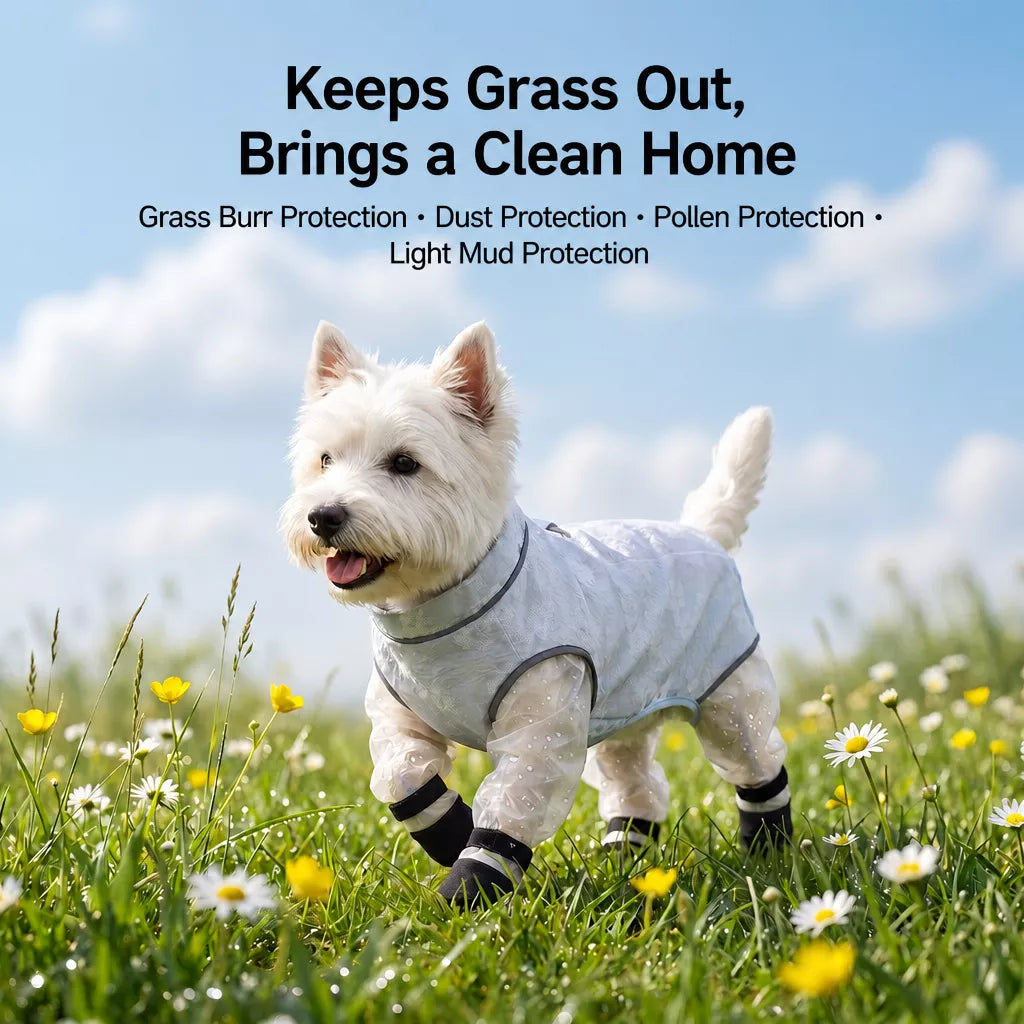 Lightweight Mesh Four-Leg Dog Coverall