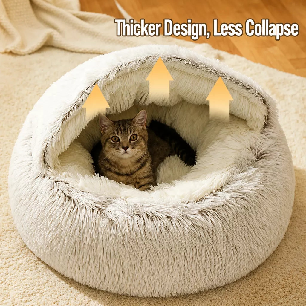 Plush Cat & Dog Bed Main image