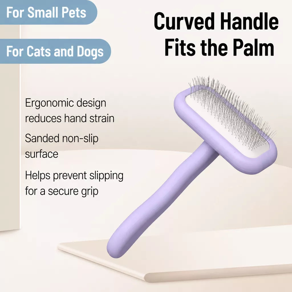 Stainless Steel Deshedding Pin Brush for Dogs and Cats Secondary image
