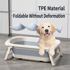 Foldable Pet Bathtub for Dogs and Cats