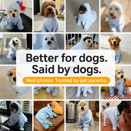 Quick-Dry Pet Bathrobe Towel for Dogs and Cats
