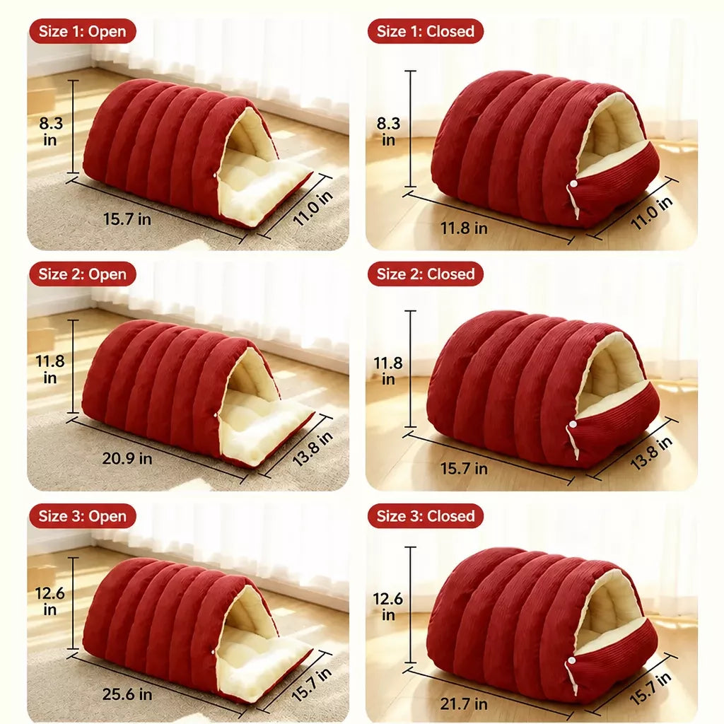 Semi-Enclosed Cat & Dog Bed with EPE Foam Secondary image