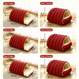 Semi-Enclosed Cat & Dog Bed with EPE Foam