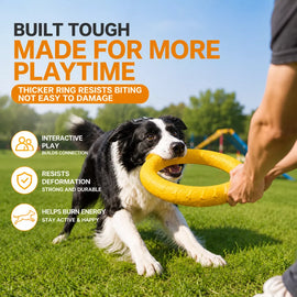 Silicone Ring Fetch and Tug Toy for Dogs