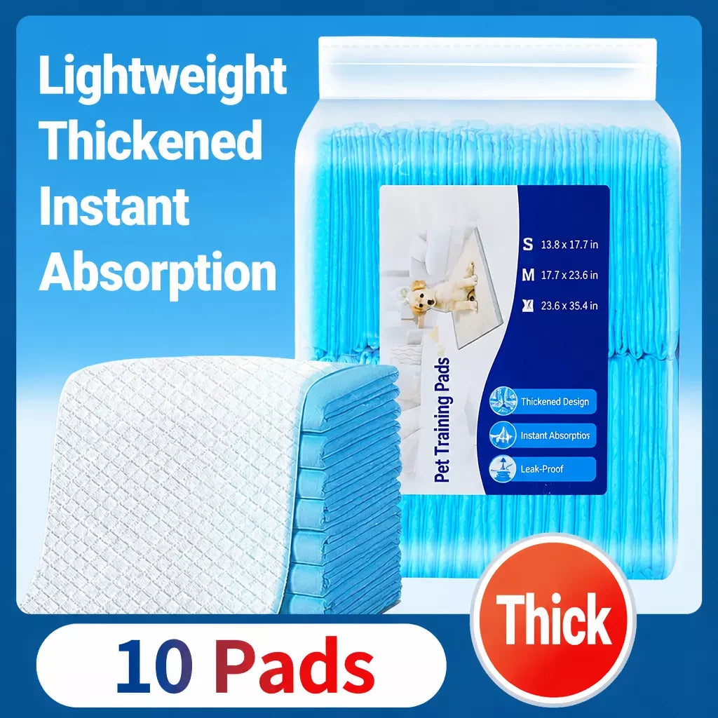 Thick Absorbent Pet Potty Training Pads for Dogs, Cats & Rabbits