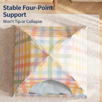 Enclosed Cat Tent Bed with Removable Mat