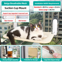 Cat Window Hammock with Suction Cups