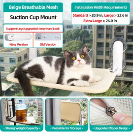 Cat Window Hammock with Suction Cups