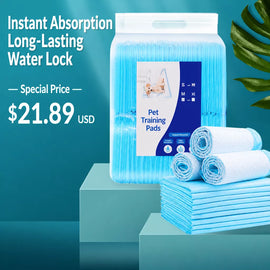 Thick Absorbent Pet Potty Training Pads for Dogs, Cats & Rabbits