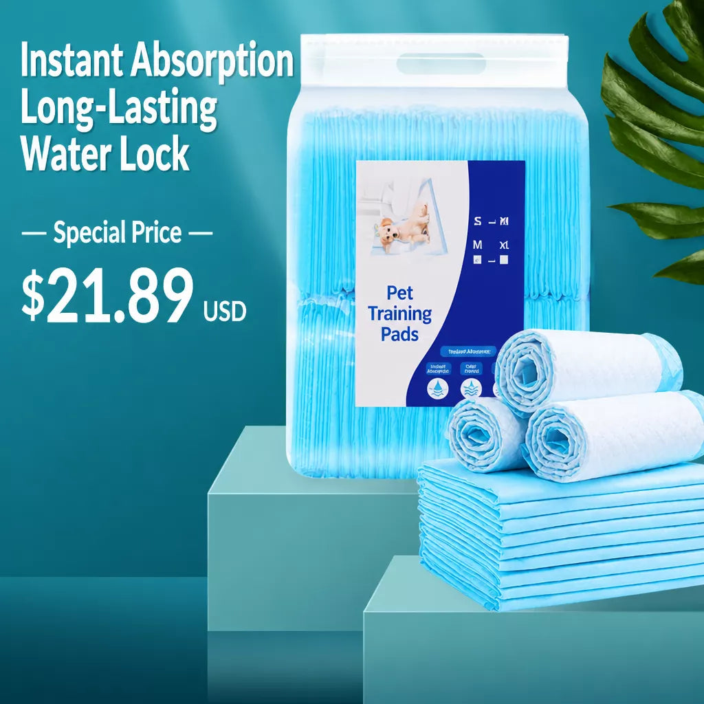 Thick Absorbent Pet Potty Training Pads for Dogs, Cats & Rabbits