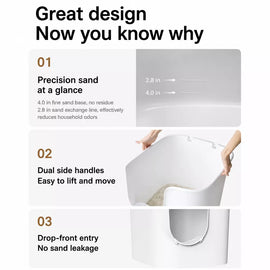 Large Semi-Enclosed Cat Litter Box