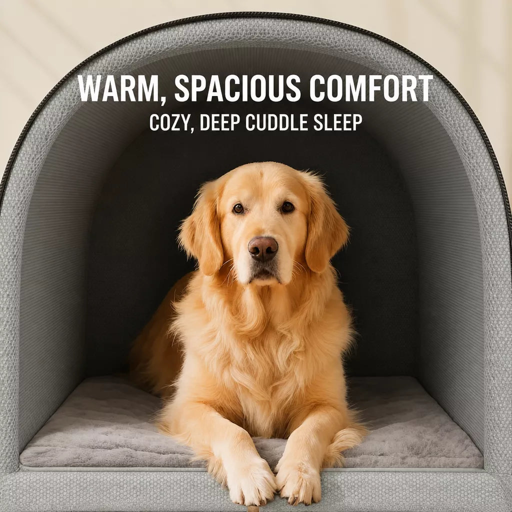 Enclosed Pet Bed for Dogs and Cats