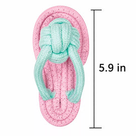 Cotton-Linen Knotted Rope Dog Toy for Small Dogs