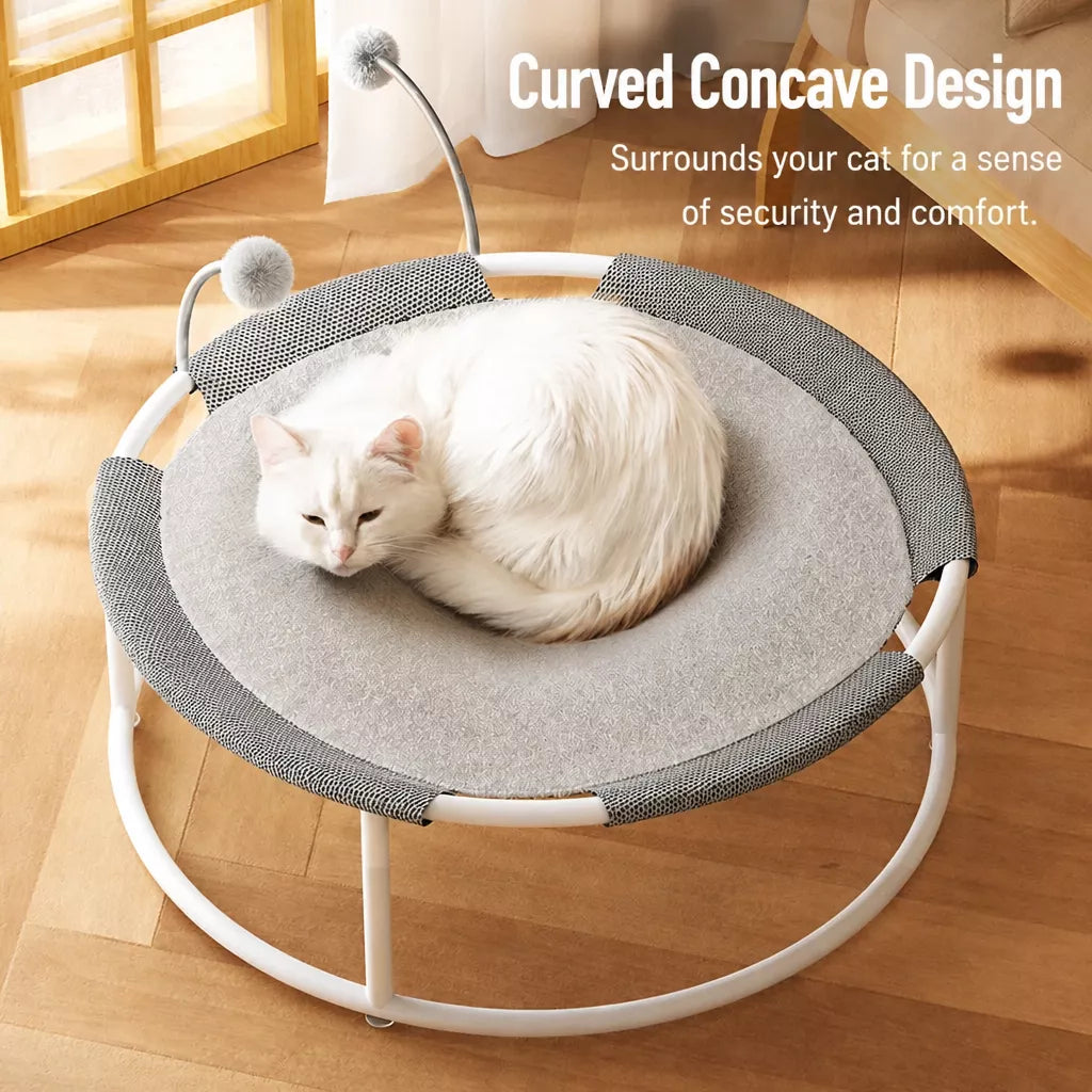 Cat Bed with Climbing Tower and Hammock