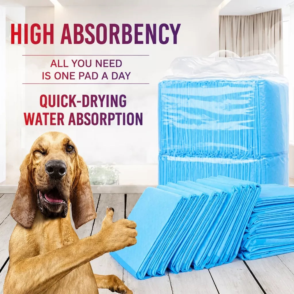 Thick Absorbent Pet Potty Training Pads for Dogs, Cats & Rabbits