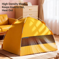 Washable Tent-Style Pet Bed for Cats and Small Dogs