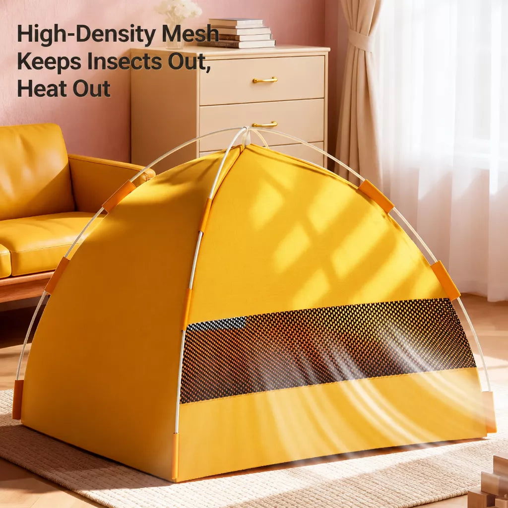 Washable Tent-Style Pet Bed for Cats and Small Dogs