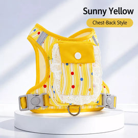 Polyester Dog Harness and Leash Set for Everyday Walks