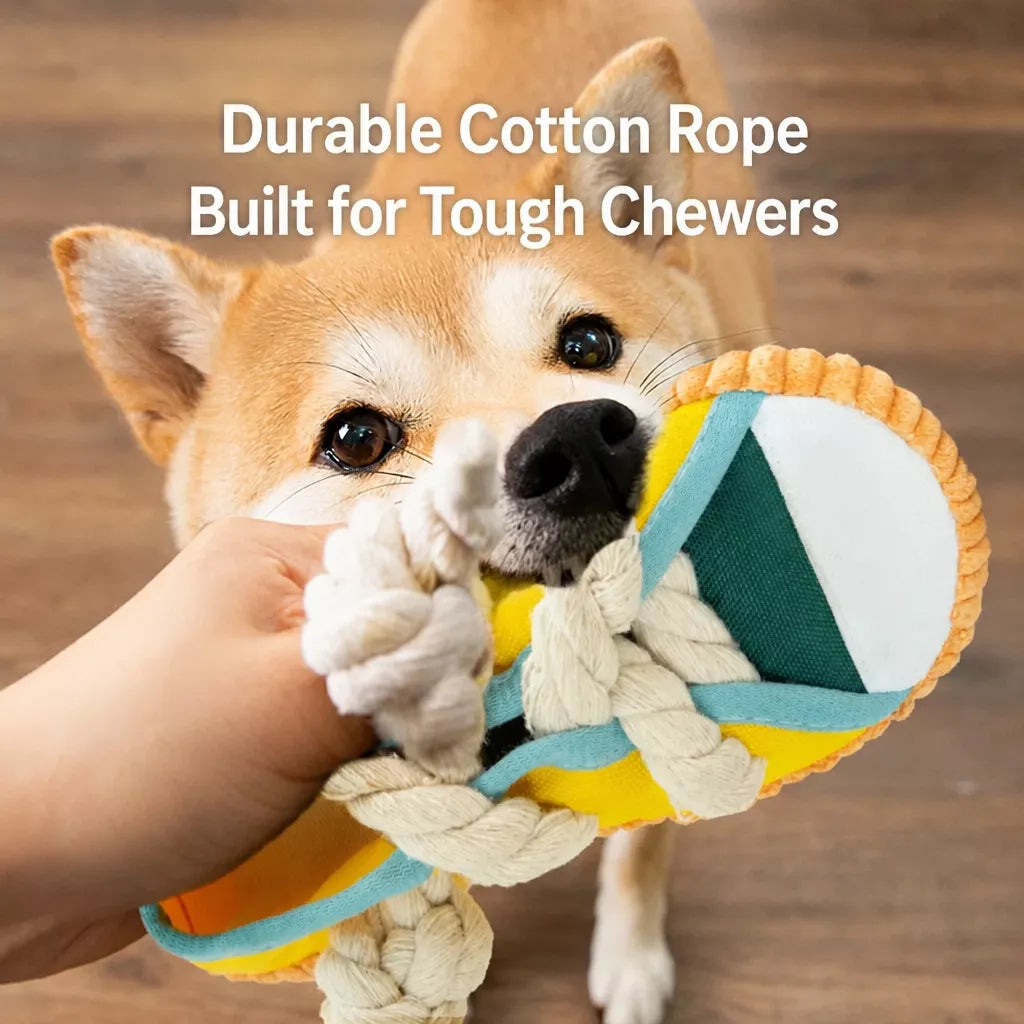 Squeaky Slipper Dog Toy for Small Dogs