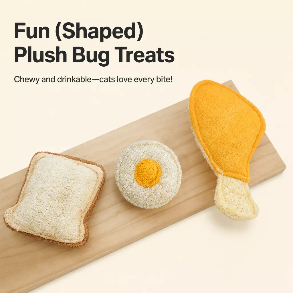 Loofah Cat Toy with Catnip