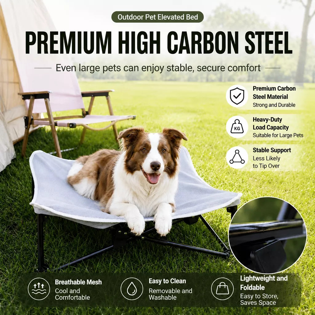 Foldable Outdoor Pet Camping Bed