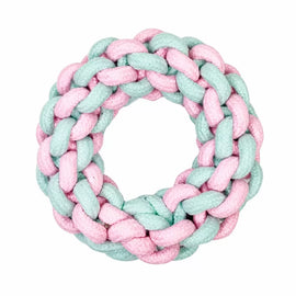 Cotton-Linen Knotted Rope Dog Toy for Small Dogs