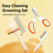 Cat & Dog Grooming Tool Sets with Deshedding Tools
