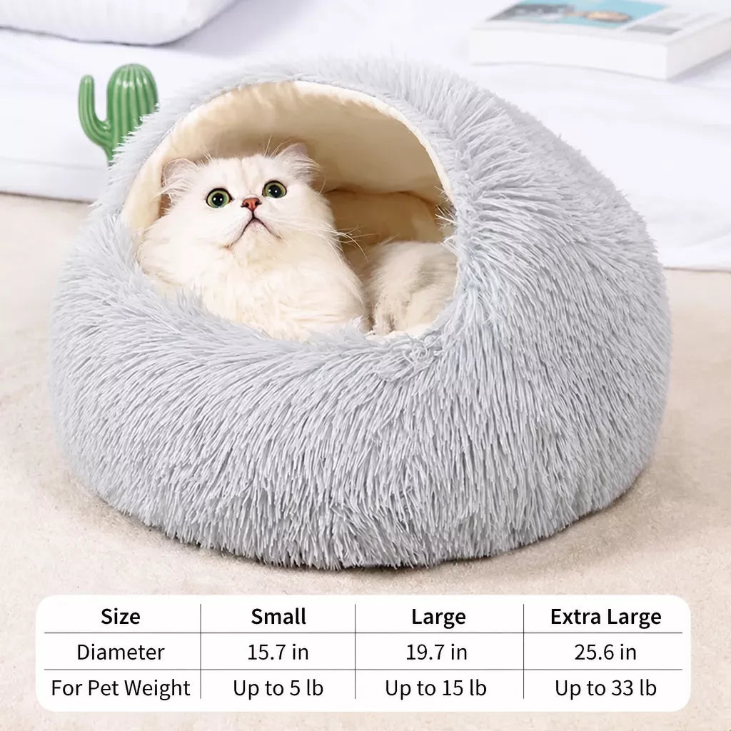 Plush Cat & Dog Bed