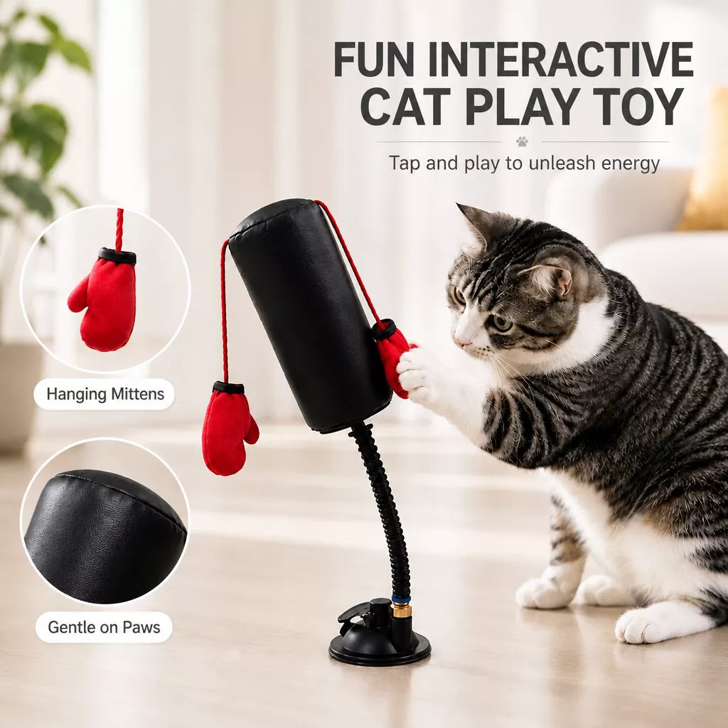 Interactive Rebound Boxing Toy for Cats & Dogs