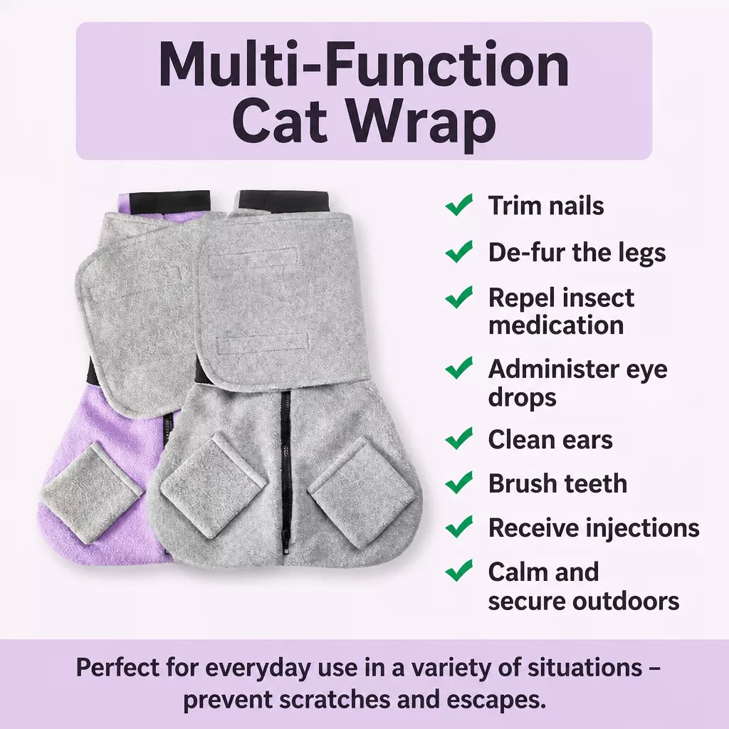 Cat Grooming Restraint Bag for Nail Trimming