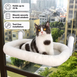 Cat Window Hammock with Suction Cups