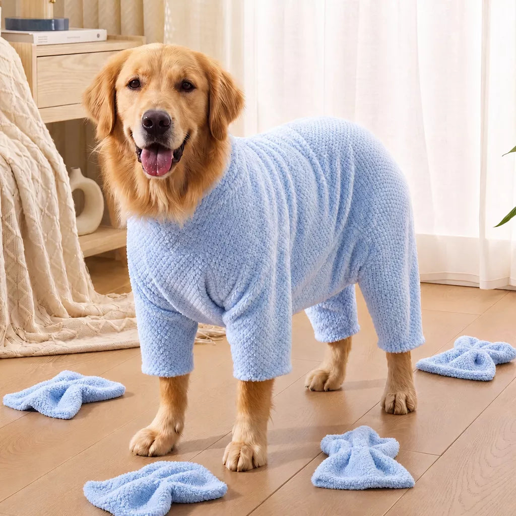 Quick-Dry Pet Bathrobe Towel for Dogs and Cats