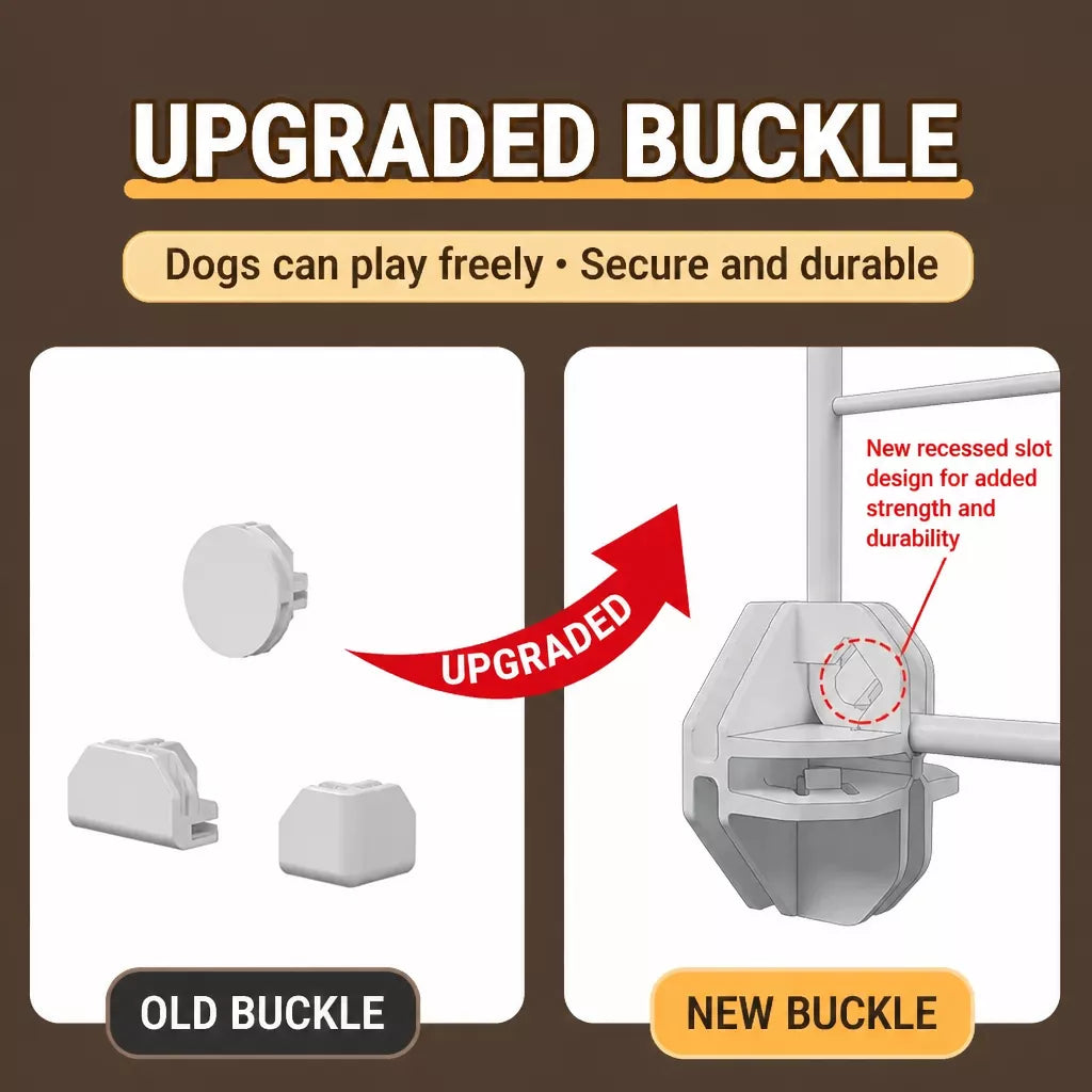 Small Dog Crate with Separate Toilet Area & Storage Pen