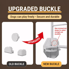 Small Dog Crate with Separate Toilet Area & Storage Pen