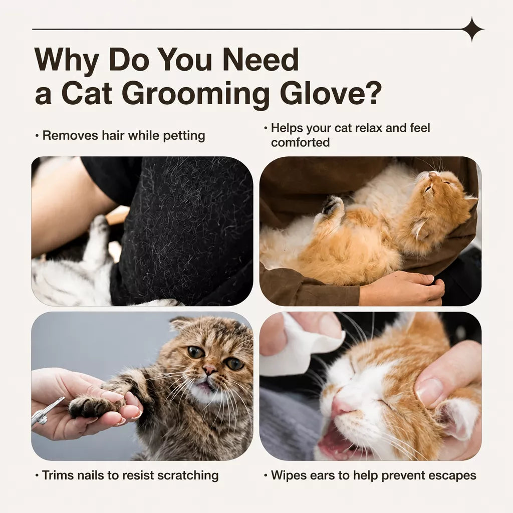 Cat Grooming Restraint Apron for Nail Trimming