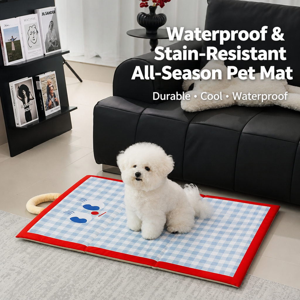 Foldable Waterproof Cooling Dog Mat with Carry Handle – p-00166 Secondary image