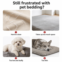 Waterproof and stain-resistant cooling dog mat with small dog