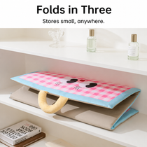 Cooling dog mat used on a sofa for furniture protection