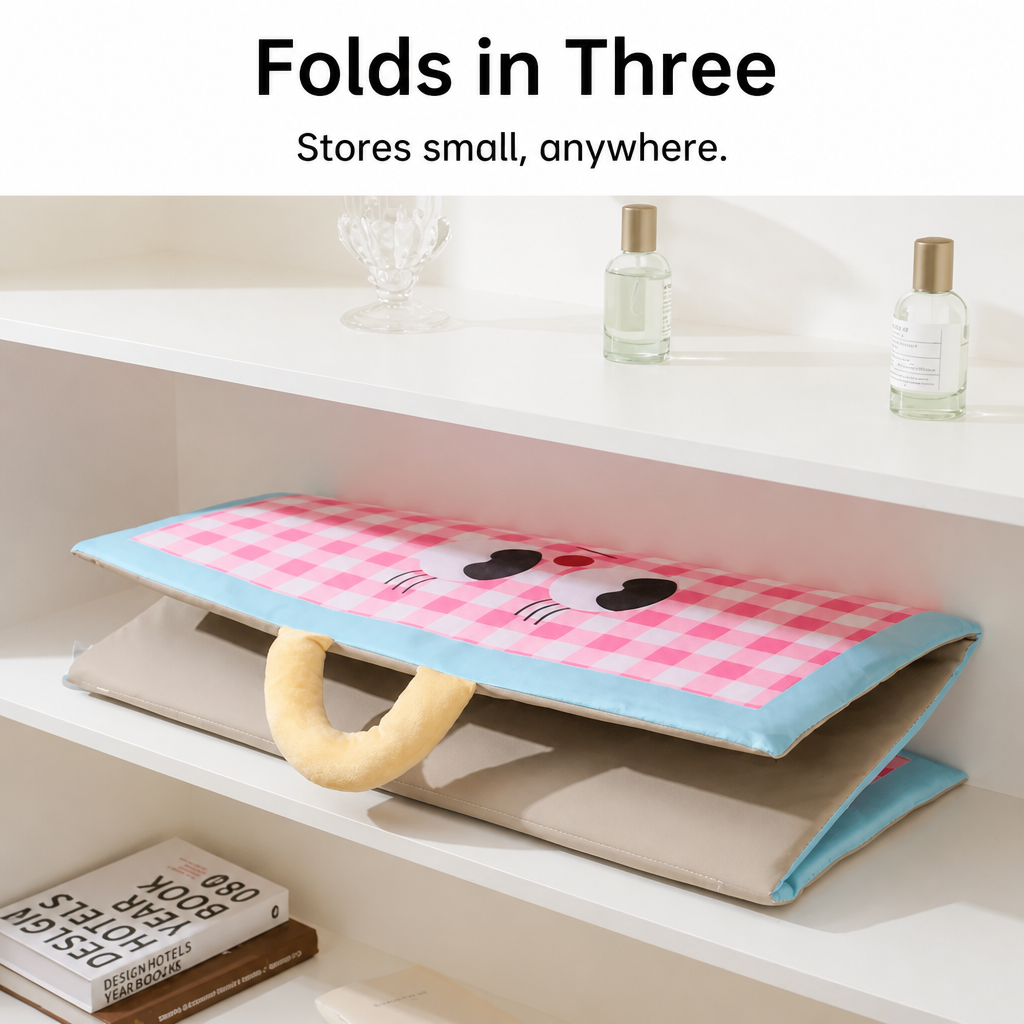 Cooling dog mat used on a sofa for furniture protection