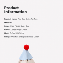 Pet tent with detachable cushion displayed in a living room