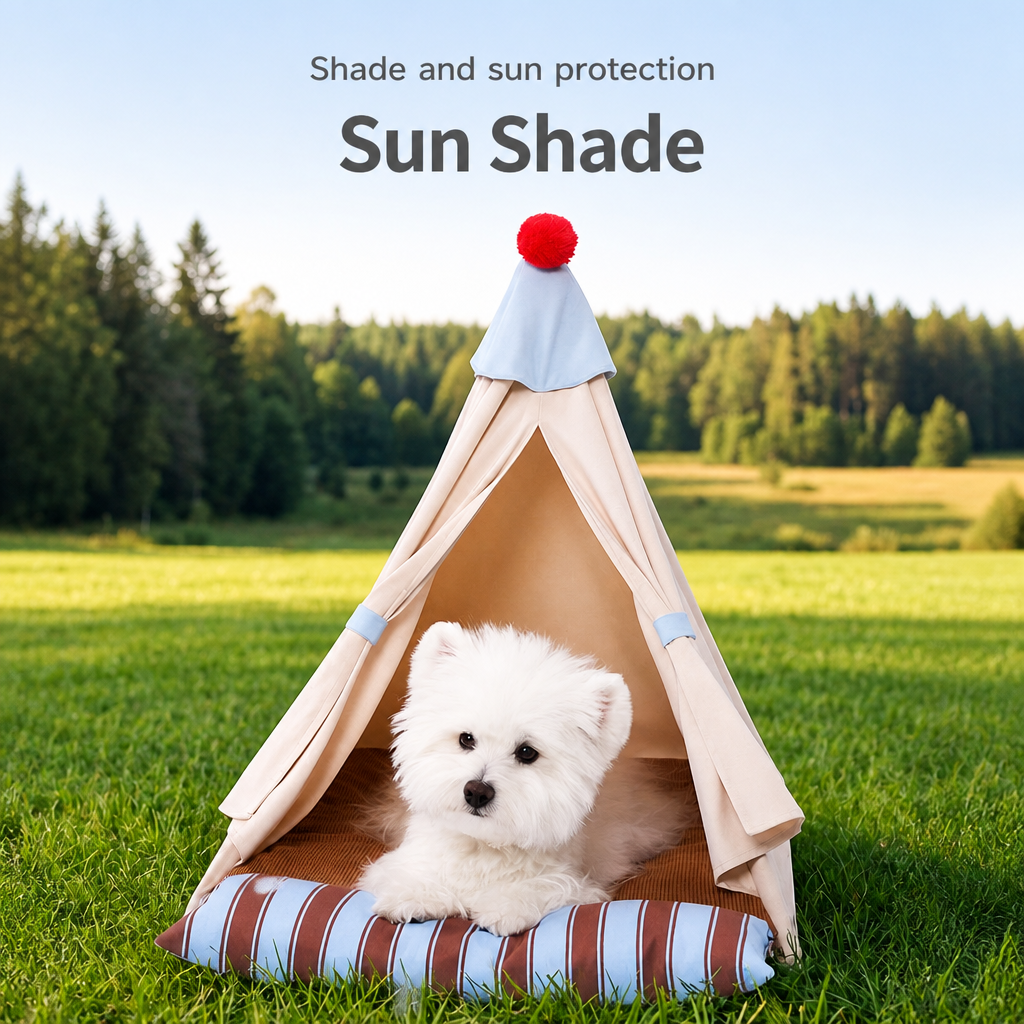 All-Season Cat Tent Bed with Detachable Cushion product detail 11