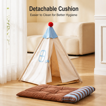 All-Season Cat Tent Bed with Detachable Cushion product detail 12