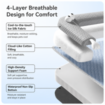 Close-up of soft breathable ice silk cooling fabric
