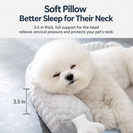 Four-layer cooling dog bed construction with supportive foam
