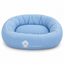Cooling Fabric Bolster Dog Bed with Non-Slip Base