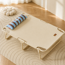 Foldable Elevated Dog Cot with Bolster Pillow and Carry Handles