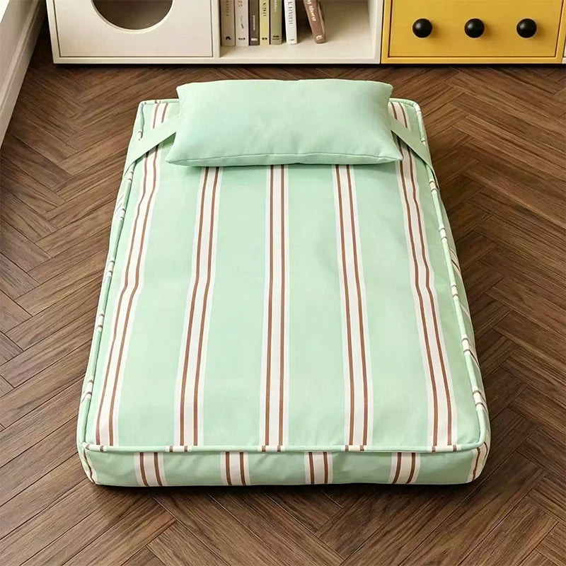 Striped Washable Pet Bed Mat with Removable Pillow - pcmm-8581 sku-03